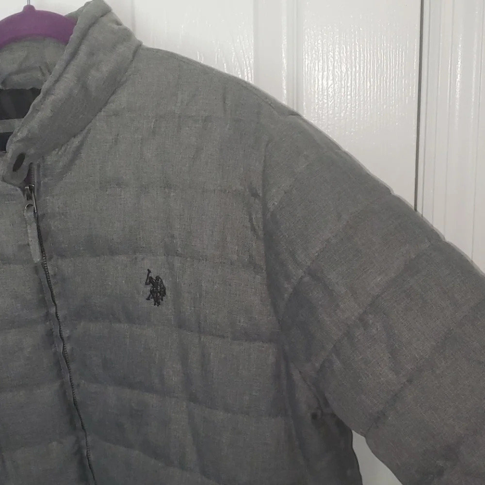 U.S. Polo Assn Grey Bubble Jacket - Picture 7 of 15